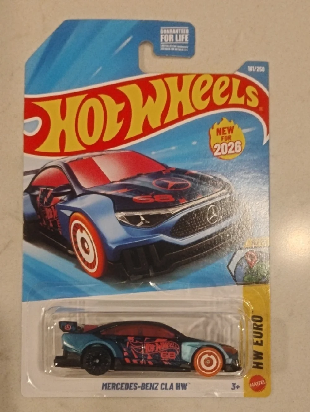 Mattel Hot Wheels Mercedes-Benz CLA HW - Blue & Orange